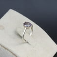 thumbnail image 2 of Alexandrite Ring, 925 Sterling Silver Engagement Ring For Women, Promise Ring, Color Changing Stone, June Birthstone Ring, 2 of 3