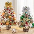 thumbnail image 6 of 18 Inch Tabletop Christmas Tree, Mini Artificial Christmas Tree with LED Lights and Ornaments, Christmas Holiday Tabletop Desktop Decoration, 6 of 8