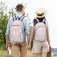 thumbnail image 6 of Daiia Cute Poodle Dog Vintage Canvas Backpack for Men and Women ,Hiking Backpack,Travel Laptop Bag for School,Large Capacity Backpack, 6 of 8