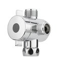 thumbnail image 3 of Desviador de cabezal de ducha de 3 vías G1/2 Interruptor de tres funciones Conector de adaptador en T Ndcxsfigh Libre de BPA, 3 of 4