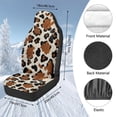 thumbnail image 7 of Uorisanigo Car Front Seat Cover Set High-Back Seat Cushion Soft and Comfortable Brown Cheetah Leopard Print Automotive Seats Covers Universal Fits for Most Cars,Trucks,SUVs,Vans,2pcs, 7 of 7