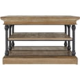 thumbnail image 4 of Weston Home Cabana Rectangular Storage Shelf Coffee Table, Brown, 4 of 4