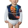 thumbnail image 6 of Hirioo Yellow Fish Seahorse for Baby Waterproof Pocket Bib Adjustable Closed for Babies Toddlers with Large Pocket 6-24Months, 6 of 8
