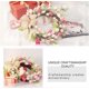 thumbnail image 4 of ZHAOCHENG Corona de tulipanes para puerta de entrada de 18 pulgadas, coronas de flores de tulipán rosa para el día de San Valentín con flor de gypsophila y lazo, 4 of 5