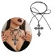 thumbnail image 2 of Collar con cordón de tracción, collar de cuerda, joyería religiosa para el cuello para cualquier ocasión --- Código de producto 49763, 2 of 5