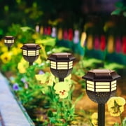 4 Pack Solar Pathway Lights IP65 Waterproof Outdoor Landscape Lights