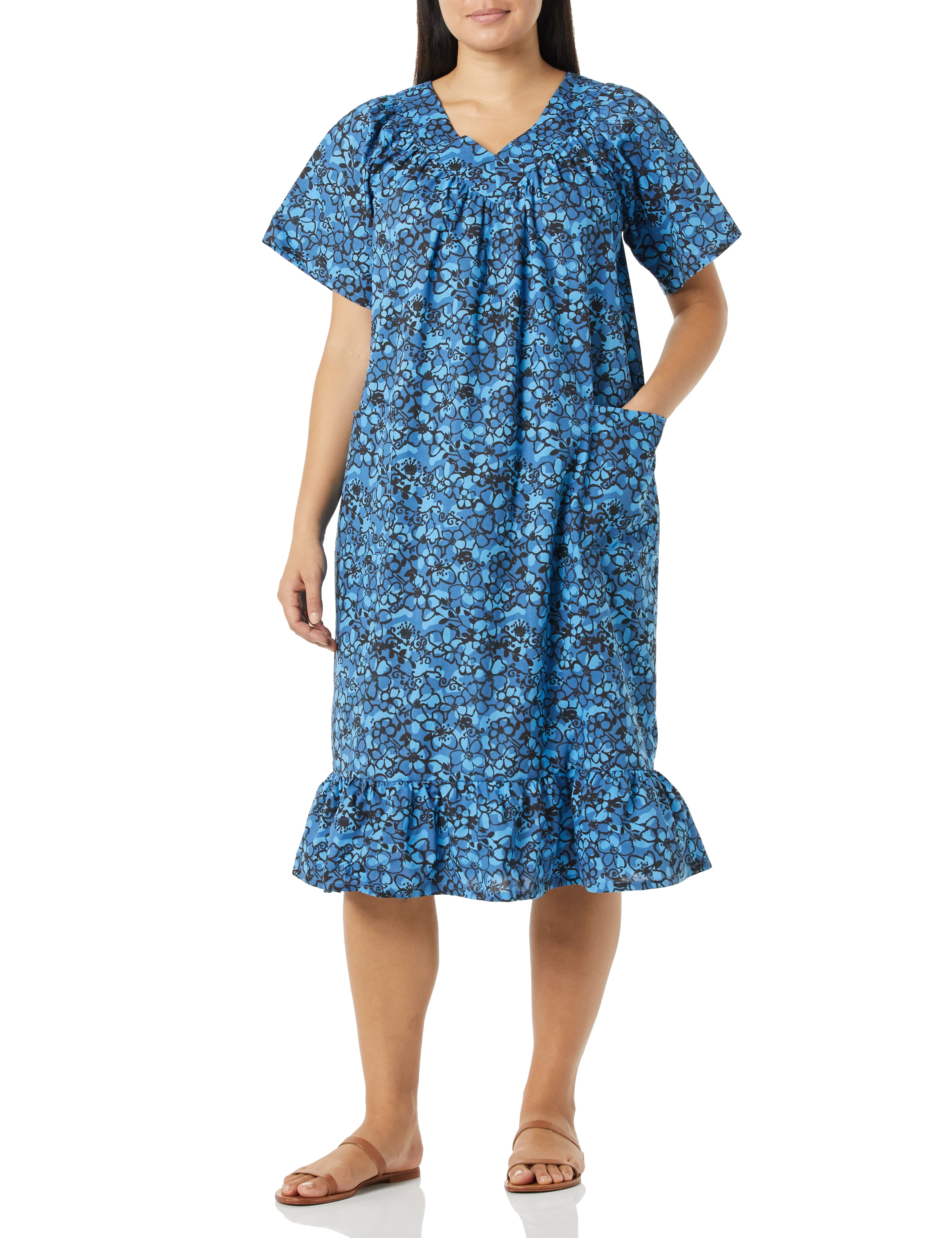 House Dress with Front Patch Pockets ...