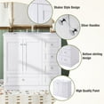 thumbnail image 5 of Historyli Go5H Bathroom locker, 36 Inch Bathroom Vanity With Resin Sink, Overflow Hole, 4 Soft-Close Drawers, 2Doors, Modern Floor-standing Bathroom Vanity locker, 5 of 9