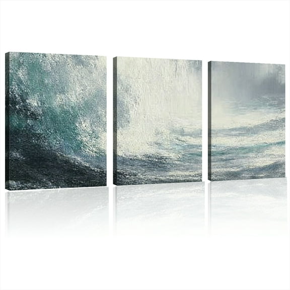 Canvas Wall Art Decor Wall Art Pictures for Living Room Abstract Art Work Black and White Wall Art Decor Wall Decoration Gray Abstract Wall Art Prints For Bedroom Office Home Room Wall Decor12x16x3pcs