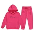 thumbnail image 3 of Gaexia Cute Clothes for Girls 10-12 ,Girls Fleece Tracksuit Winter Warm Pullover Hoodie With Pants Kids Casual Outfit Cute Printed Jogger Two Piece Set, 3 of 4