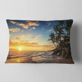 thumbnail image 2 of Designart 12" x 20" Blue Polyester Throw Pillow, 2 of 5