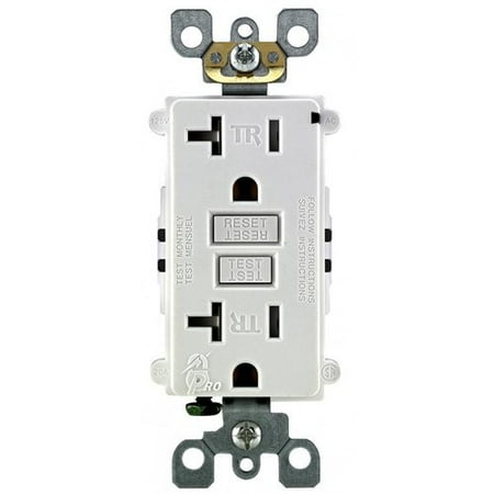Leviton R02-T7899-0KW 20 Amp White Tamper Resistant Duplex Outlet Receptacle