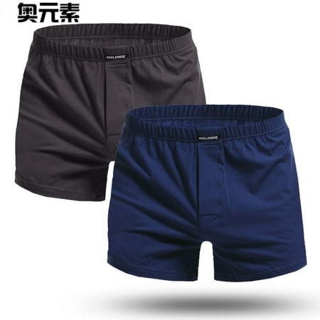 

Brand Sexy Mens Underwear 2Pcs\lot Boxer Shorts Male Trunks Plus Size Man Cotton Slacks High Quality Home Sleepwear Underpants