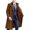 Brown, variant on 2026 Men's Notch Lapel Double Breasted Long Trench Coat, Belt Cuff Regular Fit Windproof Business Formal Outer Overcoat