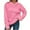 Pink, variant on SwiftWear Women's Embossed Letter Hoodie - Waffle Texture Pullover with Front Pocket, Soft Comfort Fit Casual Sweatshirt Gray