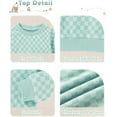 thumbnail image 4 of WESIDOM Toddler Girl Clothes Checkered Long Sleeve Pullover Tops + Pants Toddler Baby Sweatsuit Fall Winter Outfits, 4 of 12