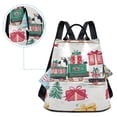 thumbnail image 5 of FORMRS Women's Travel Backpack Purse Anti-theft Hidden Pockets Casual Shoulder Bag, Christmas Train, 5 of 7