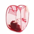 thumbnail image 1 of Farfi Foldable Pop Up Laundry Bag Home Mesh Washing Basket Bin Hamper Cloth Storage (Red), 1 of 13