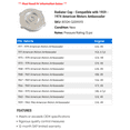 thumbnail image 2 of Radiator Cap - Compatible with 1959 - 1974 American Motors Ambassador 1960 1961 1962 1963 1964 1965 1966 1967 1968 1969 1970 1971 1972 1973, 2 of 2