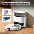 thumbnail image 3 of AIRROBO L60+ Self-Empty Robot Vacuum and Mop Cleaner with Ultrasonic Carpet Detection,6000Pa Suction,Laser Obstacle Avoidance,240min Long Runtime, 3 of 12