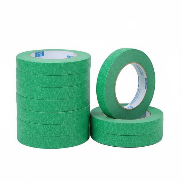 predolo Cinta de Enmascarar para Paredes Exteriores Líneas Nítidas Cinta de Papel para Separación de Color Resistente a el Pintura para Pintores Profesionales
