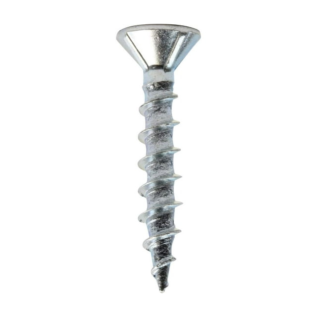 Rok Hardware 100 Unidades #8 X 1"" Rosca Gruesa Plana Cabeza Cuadrada Tornillos Para Madera Zinc Tipo 17 Mdf