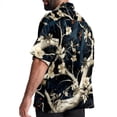 thumbnail image 3 of Tree Men's Short Sleeve Shirts with Spread Collar Tops, Casual Printed Poplin Shirt, Button Down Short Summer Beach Shirts - Unisex, 3 of 6