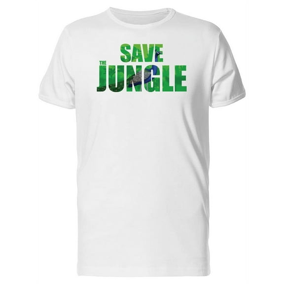 Save The Jungle With A Peacock T-Shirt Men -Image by Shutterstock, Male XX-Large