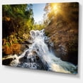 thumbnail image 2 of Cascade à Travers la Forêt - Impression sur Toile Paysage, 2 of 3