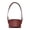 Brick red, variant on POYOGA Portable PU Cup Sleeve with Chain Reusable Mug Holder Beverage Sling Carriers