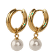 thumbnail image 1 of Aretes Mujer con Perlas Colgantes LuckyLy Arracadas de Acero Inoxidable con Baño de Oro 14k Modelo Connie blanco Unitalla, 1 of 6