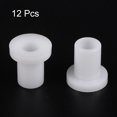 thumbnail image 3 of Uxcell 12 pack Flanged Sleeve Bearings Plastic Bushings 6.75mm Bore x 9.5mm OD x 15.7mm Length Nylon Bushings, White, 3 of 5