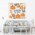 thumbnail image 2 of Yayeee Tapestry Wall Hanging for Bedroom 60" x 51" Living Room Home Wall Art Decor, Pumpkins Pattern, 2 of 7