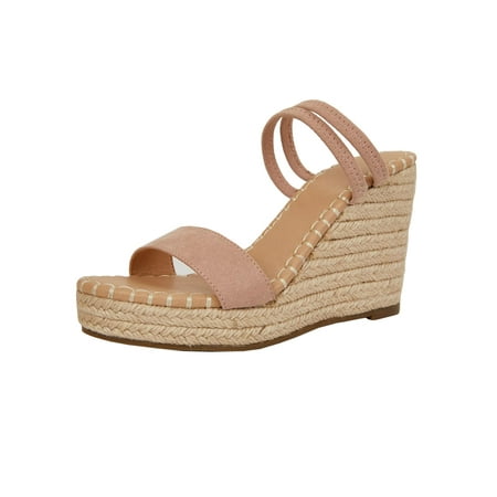 

Saodimallsu Women Ankle Strap Wedge Sandal Open Toe Strappy Sandals Espadrille Platform Shoes