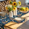 thumbnail image 4 of Sports Theme Round 15 Inch Placemats Set of 6, Cartoon Soccer Baseball Basketball Star Blue HeatResistant Non Slip Place Mats for Dining Table, Wipeable Braided Kitchen Table Mats for Housewarming, 4 of 9