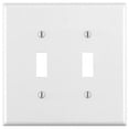 thumbnail image 1 of Leviton Mfg 002-80709-00W Plaque Murale à Bascule Blanche à 2 Gangs, 1 of 2