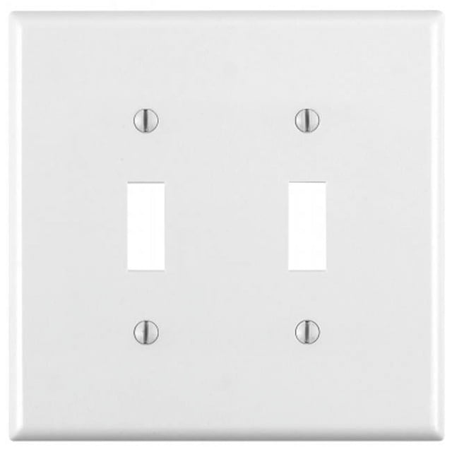 Leviton Mfg 002-80709-00W Plaque Murale à Bascule Blanche 2 Gang