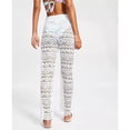 thumbnail image 3 of Miken Juniors' Solid Crochet Cover-up Pants, White, L New with box/tags, 3 of 4