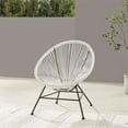 thumbnail image 2 of Linon Tallie Outdoor Metal Single Chair in White, 2 of 12