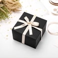 thumbnail image 4 of Cajas de regalo Mcfleet de cartón negras de 15 x 15 x 10 cm, 25 unidades, 4 of 7