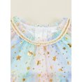 thumbnail image 4 of Xingqing Robe Princesse pour Enfants Filles Été Douce Sans Manches Imprimé Étoile Arc-en-Ciel Robe à Étages, 4 of 7