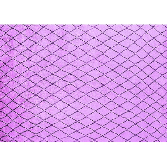 Ahgly Company Indoor Rectangle Oriental Purple Industrial Area Rugs, 2' x 3'