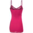 thumbnail image 3 of Women & Juniors Adjustable Spaghetti Strap Basic Camisole Long Tunic Tank Top, 3 of 5