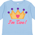 thumbnail image 4 of Inktastic Princess Crown 2nd Birthday I'm Two Girls Long Sleeve Toddler T-Shirt, 4 of 5