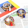 thumbnail image 3 of Pulsera con dijes de cuentas bohemias YONGSHENG multicapa para niñas y mujeres, 3 of 5