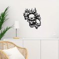 thumbnail image 6 of HELLOYOUNG Vintage Gothic Skull Metal Wall Art Decor Handmade Iron Craft TIKI Bar Home Ornament Holiday Decorations, 6 of 7