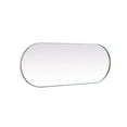 thumbnail image 5 of Elegant Decor Metal Frame Oval Mirror 24x60 Inch in Silver, 5 of 12