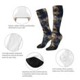 thumbnail image 6 of Easygdp Watercolor Snake Skin Soccer Socks Sport Knee High Socks Calf Compression Athletic Socks for Men and Women, 6 of 9