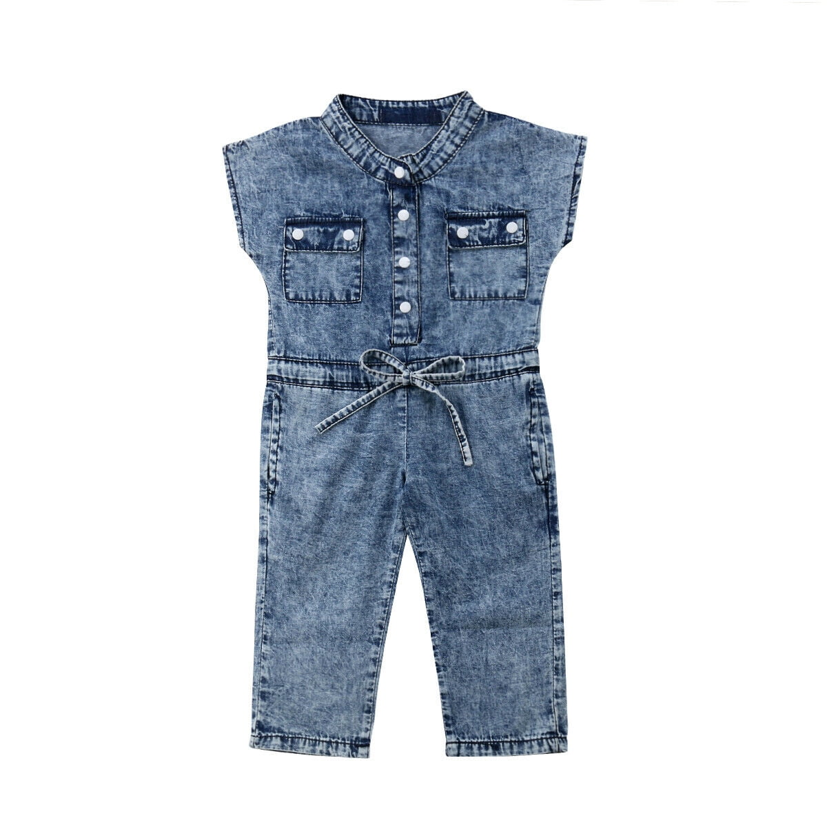 kids denim playsuit