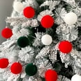 thumbnail image 6 of 16 Pcs Velvet Christmas Balls Hanging Ornaments Set, 2.4" Shatterproof Plastic Flocked Christmas Tree Balls Xmas Decorations Festival Holiday Party Decor, 6 of 9